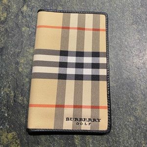 Burberry Golf Score Holder